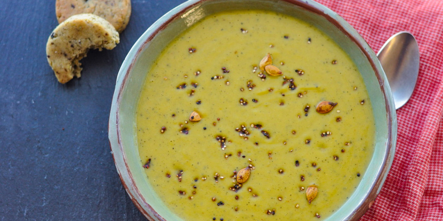 Acorn Squash & Quinoa Soup Veggiecurean