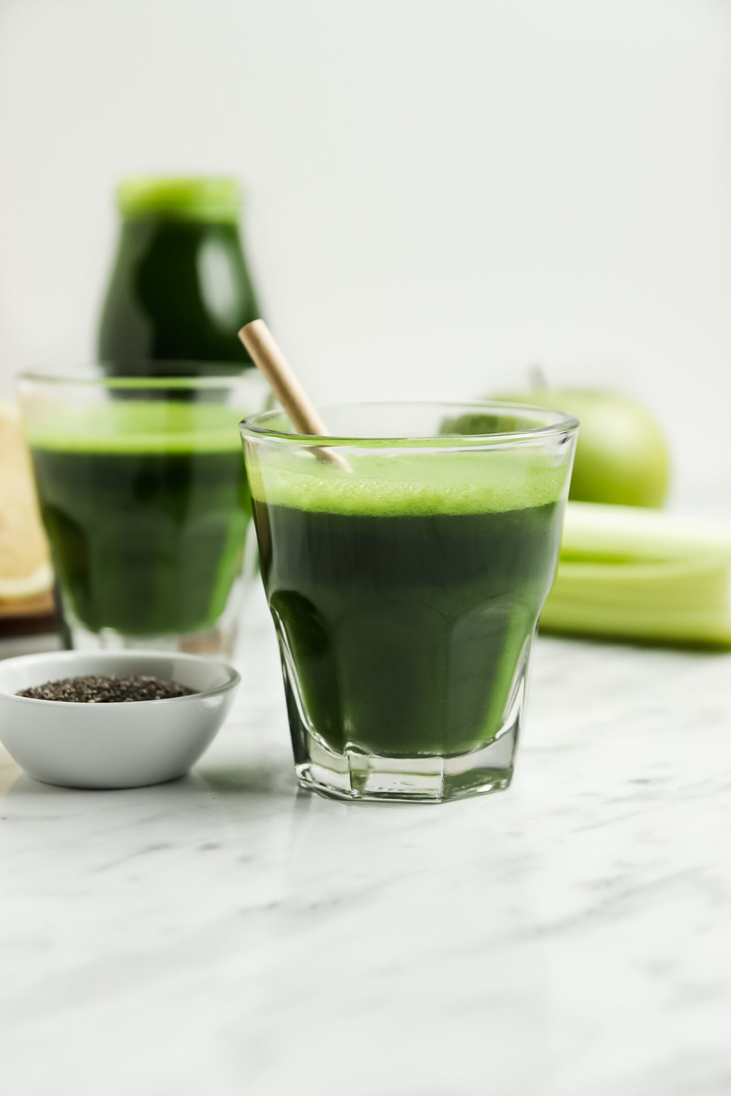 Delicious green goddess juice Veggiecurean