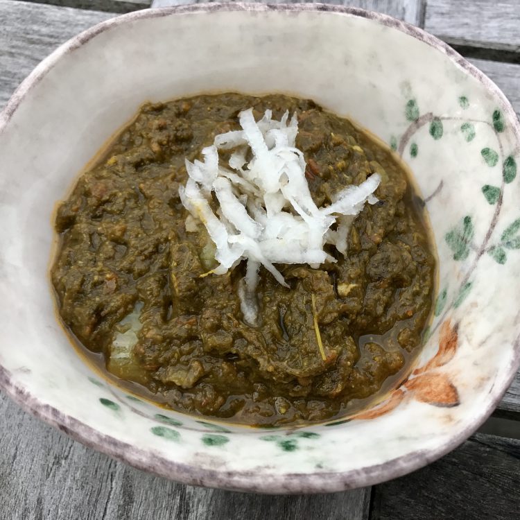 Bowl of Mustard Greens and Spinach Saag