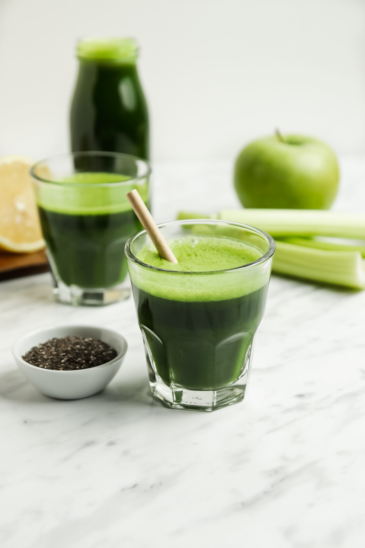 Refreshing green goddess juice Veggiecurean