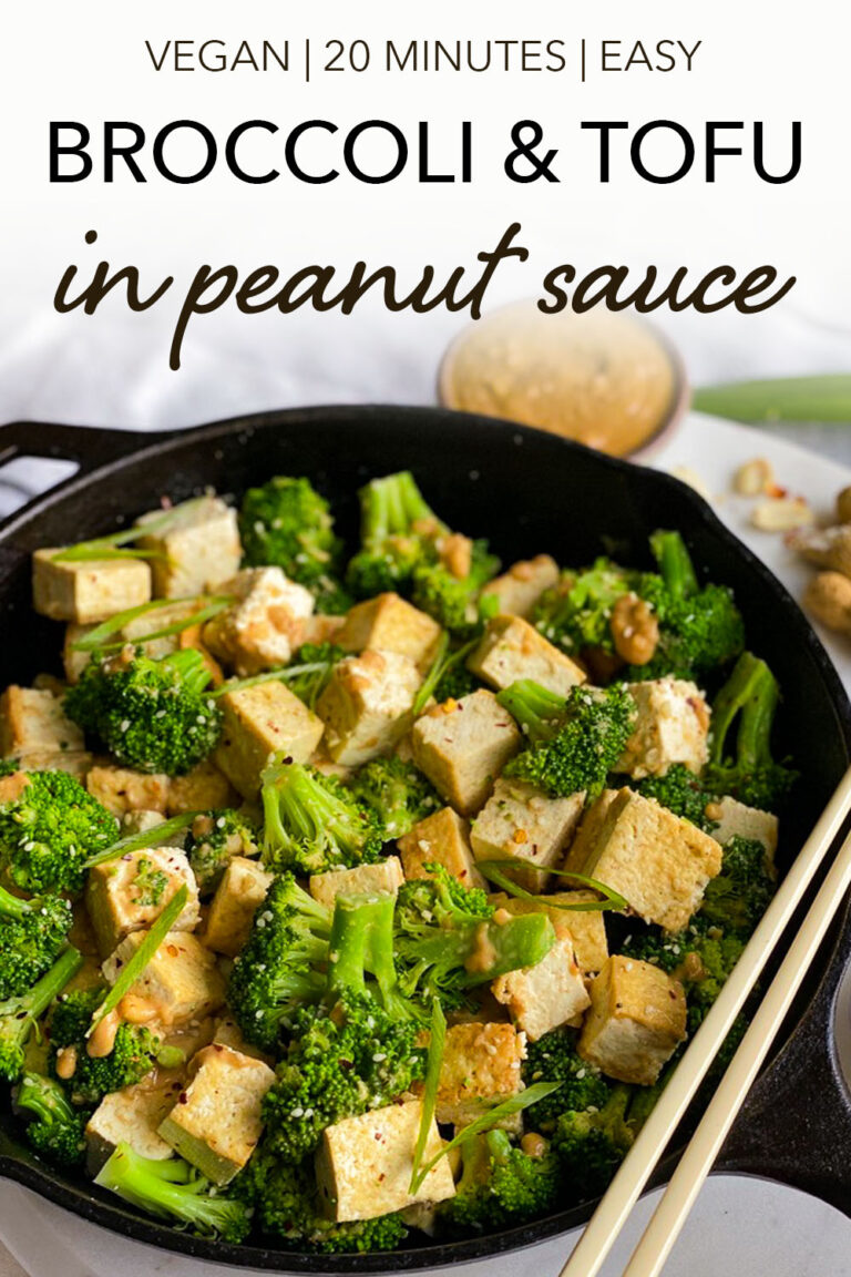 Broccoli & Tofu StirFry with Spicy Peanut Sauce Veggiecurean