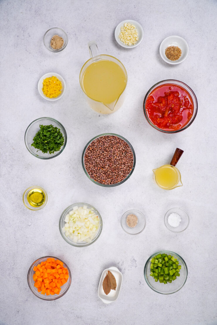 Lentil Soup Ingredients