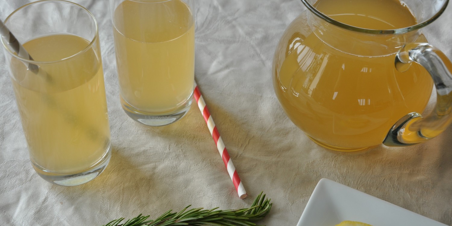 Ginger Rosemary Lemonade Recipe Veggiecurean