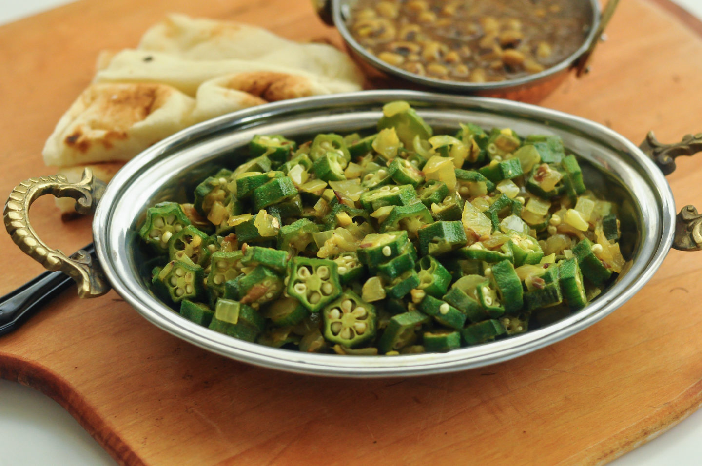 Curried Okra Stir Fry 1 Veggiecurean