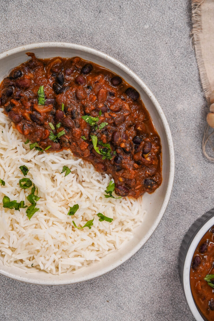 Curried Adzuki Beans With Rice