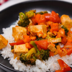 Korean Vegetable Tofu Stir Fry