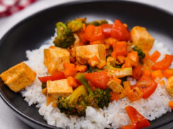 Korean Vegetable Tofu Stir Fry