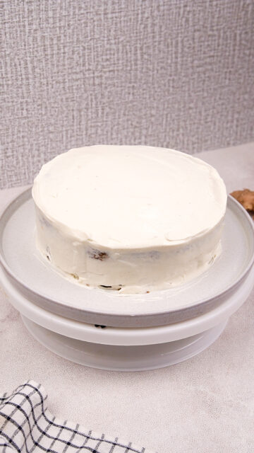 Decorating Carrot Cake