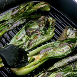 Bok Choy on grill
