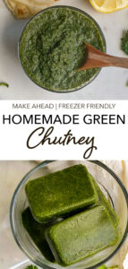 EASY MINT CILANTRO CHUTNEY RECIPE FOR SANDWICHES AND CHAAT