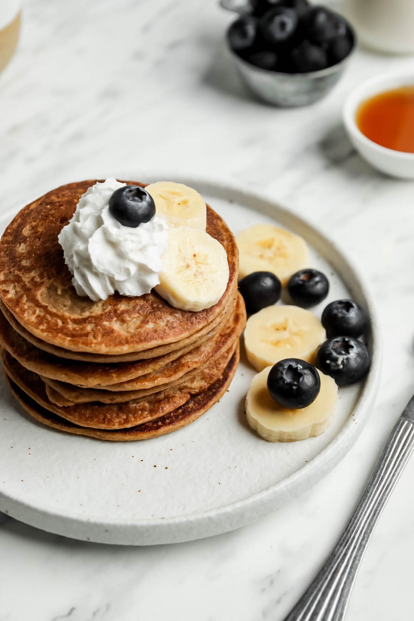 Easy Vegan Banana Pancakes Veggiecurean