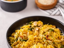 Delhi Style Vegetarian Biryani with Chutney